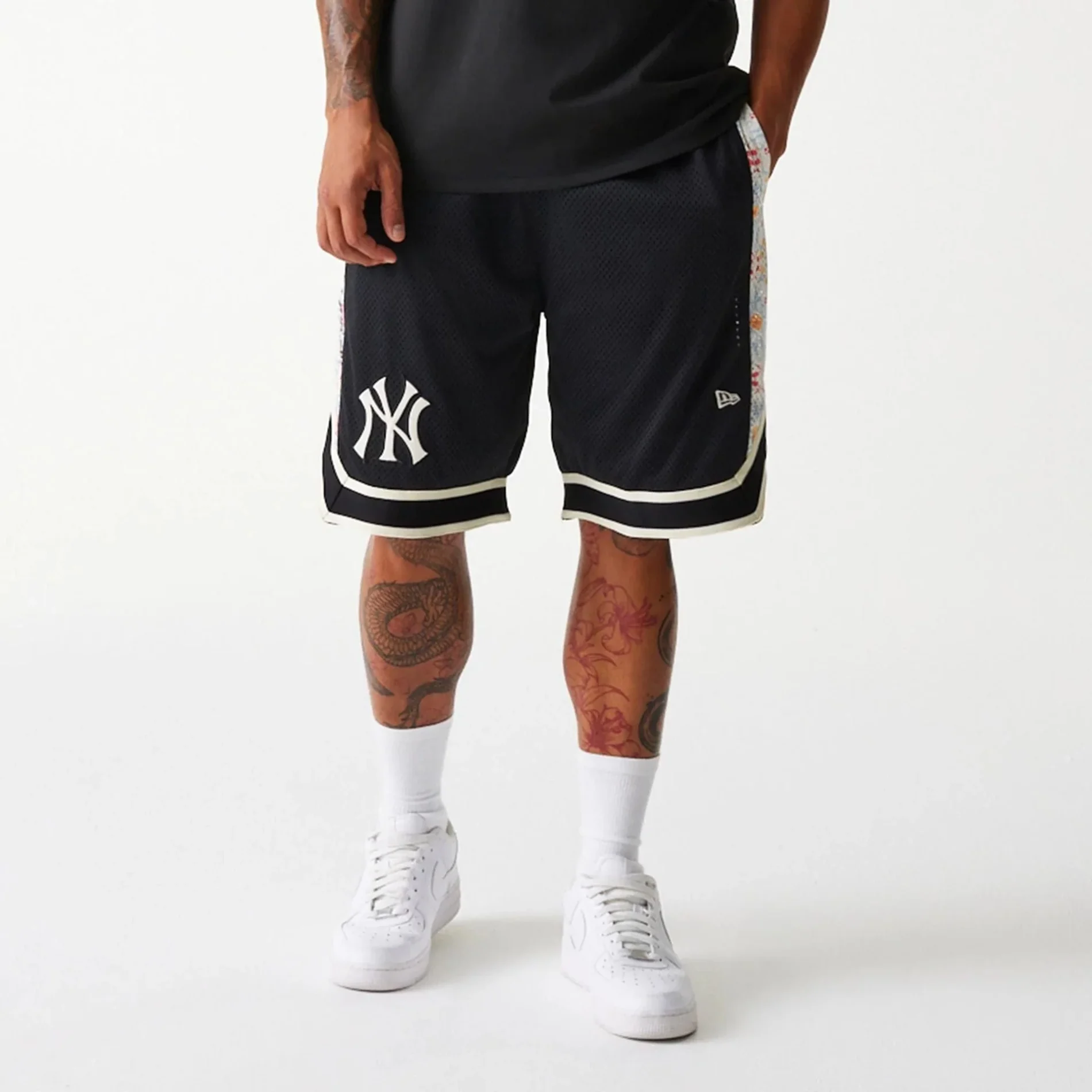 New Era Къси панталони New York Yankees MLB Infill Black Mesh Shorts